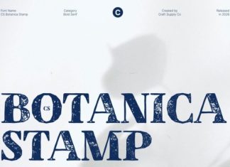 CS Botanica Stamp Font preview image 1