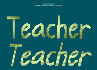 CS Boysen Disco Font preview image 2