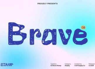 CS Brave Stamp Font preview image 1