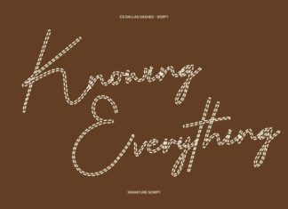 CS Dallas Dashed Font preview image 3