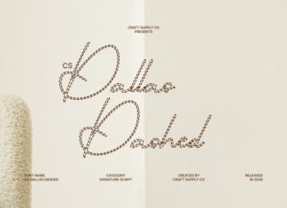 CS Dallas Dashed Font preview image 1