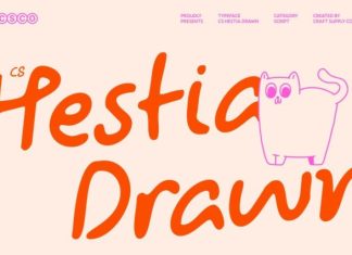 CS Hestia Drawn Font preview image 1