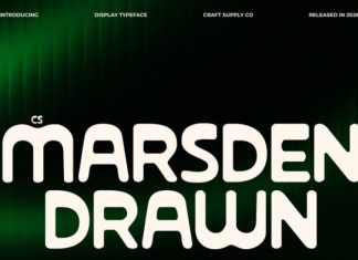 CS Marsden Drawn Font preview image 1