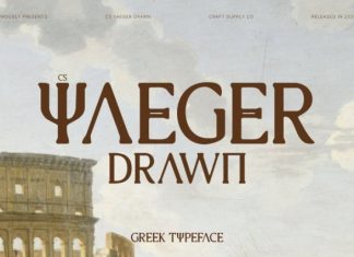 CS Yaeger Drawn Font preview image 1