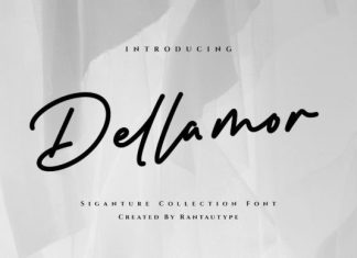 Dellamor Handwriting Font preview image 1