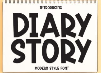 Diary Story Font preview image 1