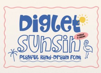 Diglet Sunsin Font preview image 1