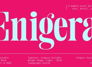 Enigera Font preview image 1