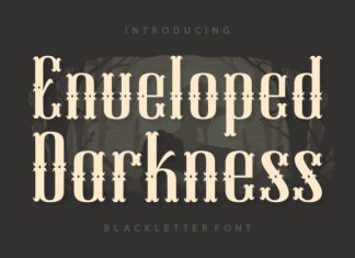 Enveloped Darkness Font preview image 1