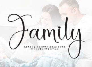 Family Handwritten Font preview image 1