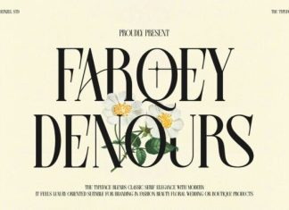 Farqey Denours Font preview image 1