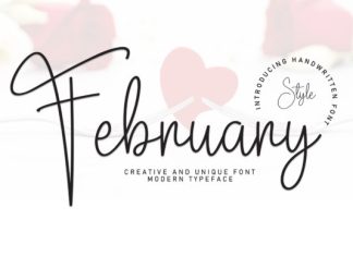 February Handwriting Font preview image 1