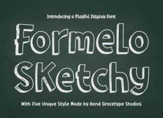 Formelo Sketchy Font preview image 1