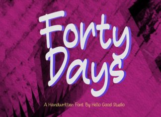 Forty Days Font preview image 1
