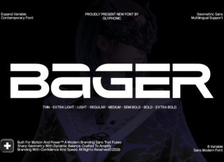 GC Bager Font preview image 1