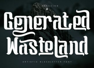 Generated Wasteland Font preview image 1