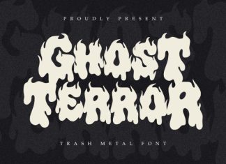 Ghost Terror Display Font preview image 1