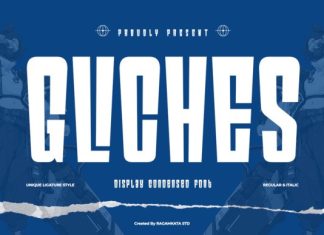 Gliches Font preview image 1