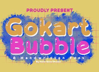 Gokart Bubble Font preview image 1