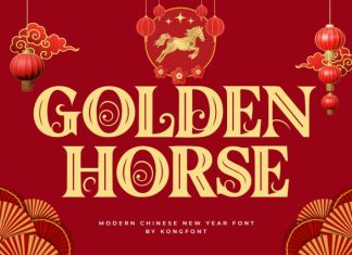 Golden Horse Font preview image 1
