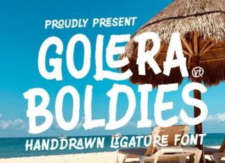 Golera Boldies Font preview image 1