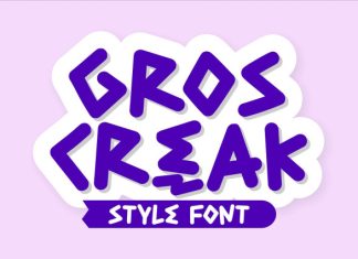 Gros Creak Font preview image 1