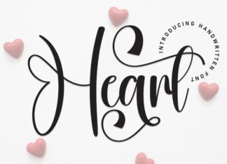 Heart Handwritten Typeface preview image 1