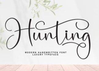 Hunting Handwriting Font preview image 1