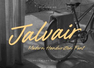 Jalvair Handwritten Font preview image 1