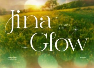 Jina Glow Font preview image 1