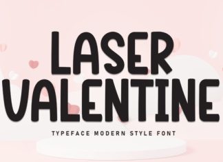 Laser Valentine Font preview image 1
