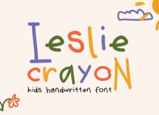 Leslie Crayon Font preview image 1