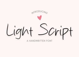 Light Script Font preview image 1