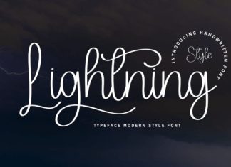 Lightning Font preview image 1