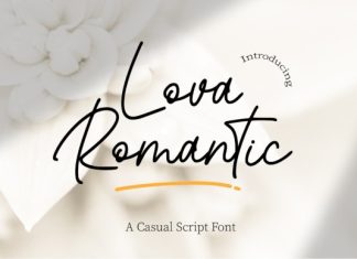 Lova Romantic Handwritten Font preview image 1