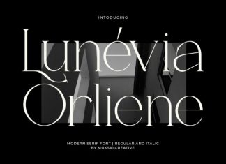Lun évia Orliene Font preview image 1