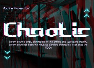 Machine Process Font preview image 2