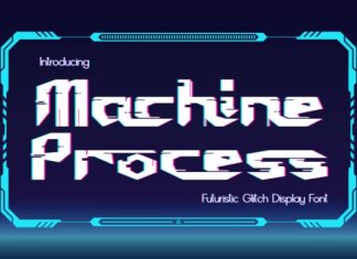 Machine Process Font preview image 1