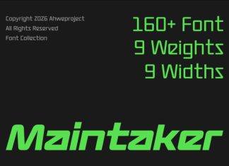 Maintaker Font preview image 1