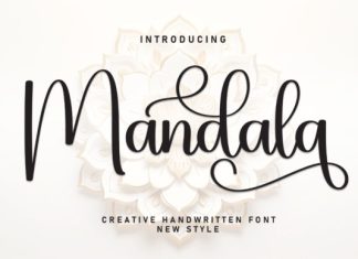 Mandala Handwriting Typeface preview image 1