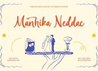 Manhika Neddac Handwritten Font preview image 1