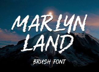 Marlyn land Brush Font preview image 1