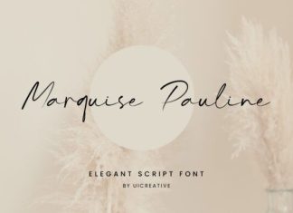 Marquise Pauline Handwritten Font preview image 1