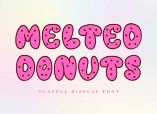 Melted Donuts Font preview image 1