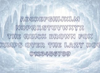 Melting Ice Font preview image 2