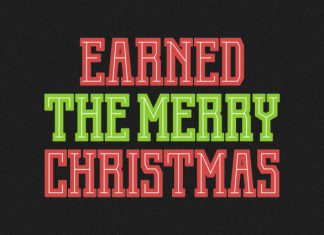 Merry Varsity Font preview image 3