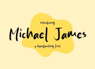 Michael James Font preview image 1