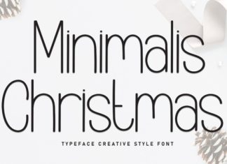 Minimalis Christmas Font preview image 1