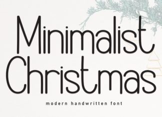 Minimalist Christmas Font preview image 1