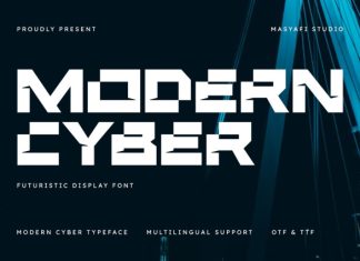 Modern Cyber Font preview image 1